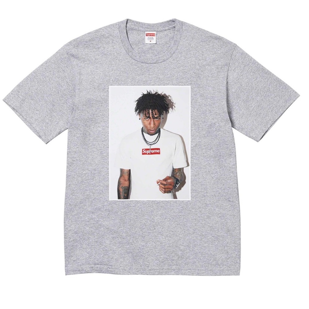 Supreme NBA Youngboy Photo Tee FW23 Size Large Heather Grey NWT Sealed